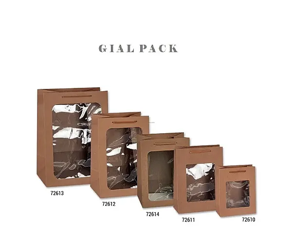 ΤΣΑΝΤΑ ΧΑΡΤΙΝΗ ΚΡΑΦΤ ΜΕ ΠΑΡΑΘΥΡΟ